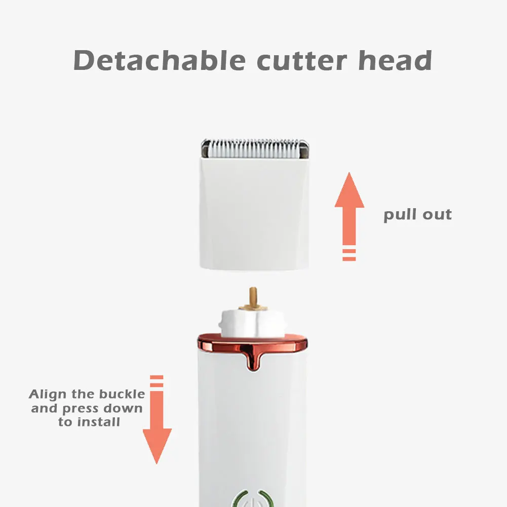 

4in1 With Head Cat Hair Clipper Low Noise Portable Precision Home USB Rechargeable Dog Grooming Kit Pet Supplies Waterproof