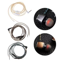 3 5mm bended earphone maintenance wire diy headphone replacement cord with mic