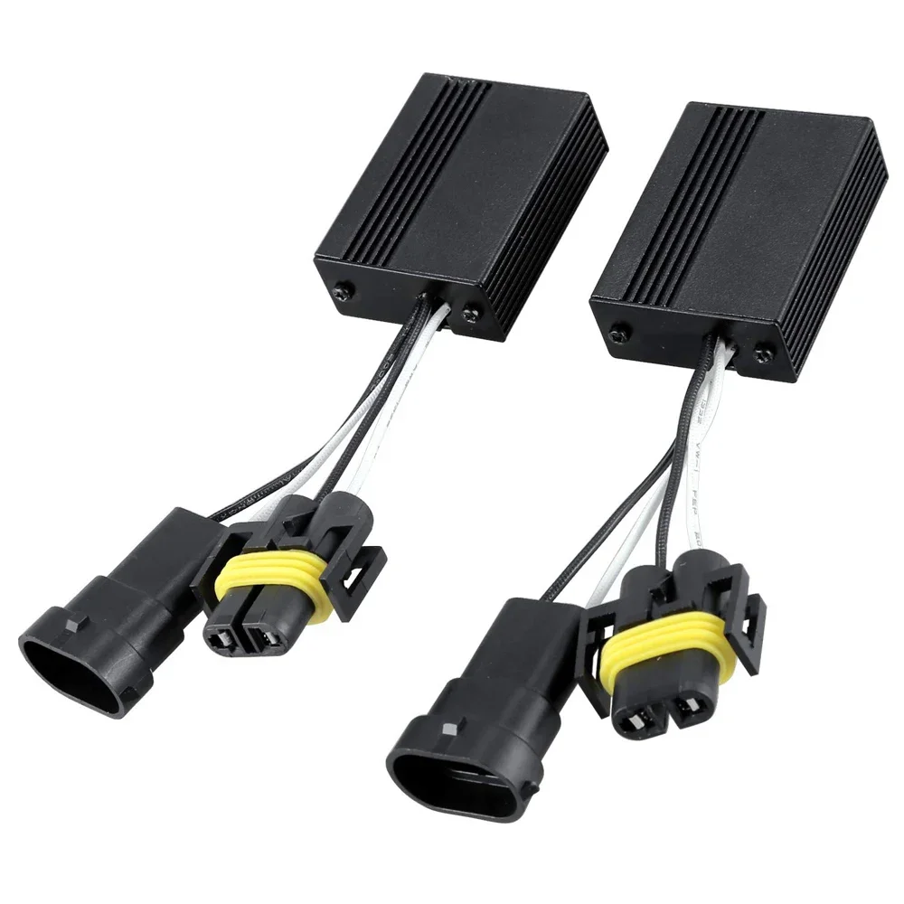 

2Pcs H8 H11 LED Canbus Anti Flicker Bulb Error Decoder Resistor Canceller Adapter H4 9005 9006 H13 for Car Headlight Fog light