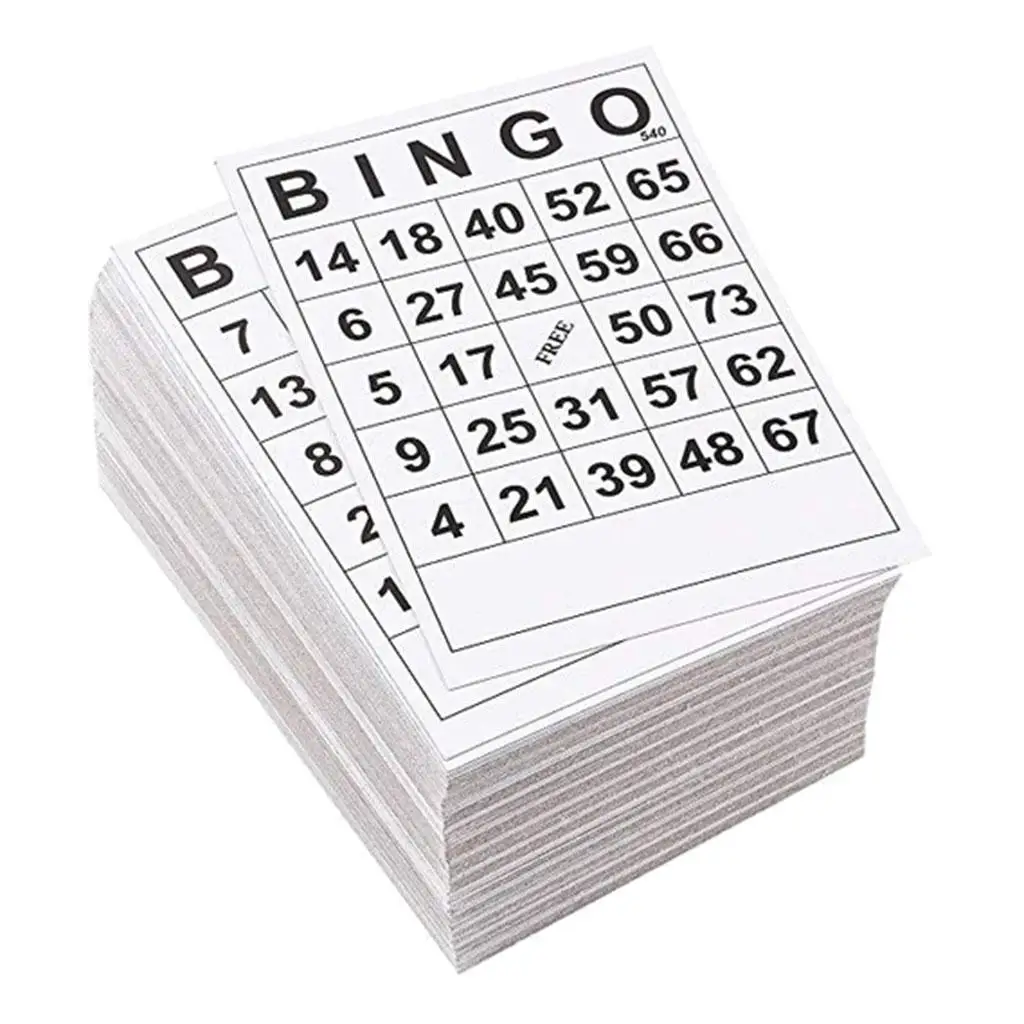 

Lot 60 BINGO Playing Cards 60 Single Sheets Without Repetition