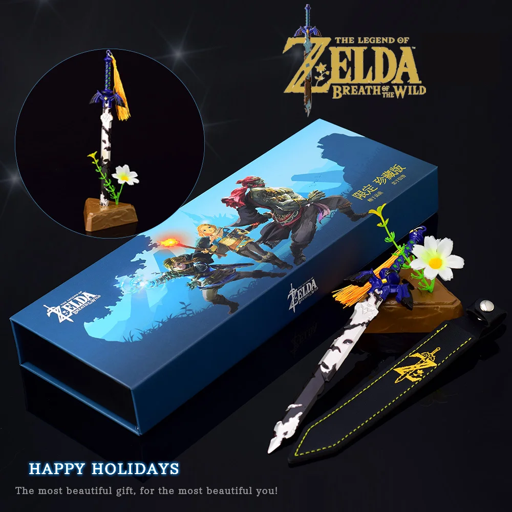 Decoration Set Master Sword Light Scale Gun Hailia Shield Model Birthday Christmas Gift