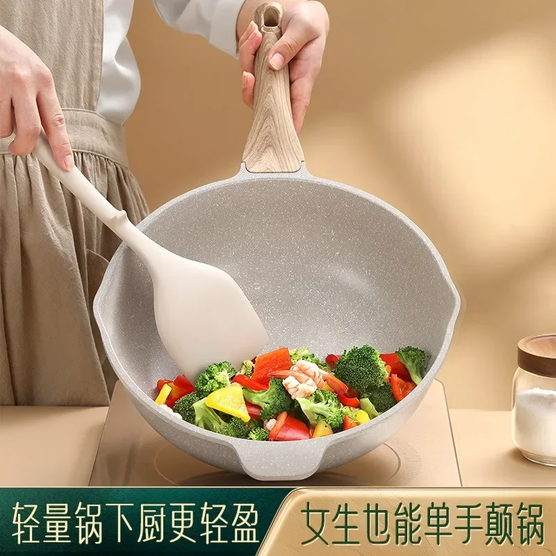 Сковорода с антипригарным покрытием большая сковорода 8 дюймов индукционная