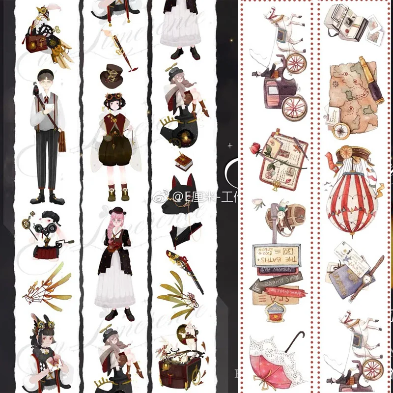 

1 loop English Messenger Time Journey Journal Paper Washi Tape