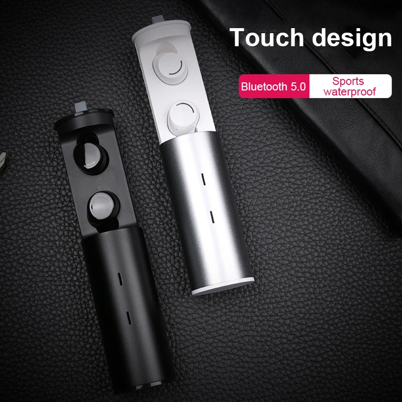 

Bluetooth 5,0 wireless, IPX5 waterproof, Mini stereo headset with touch Control and ch 020