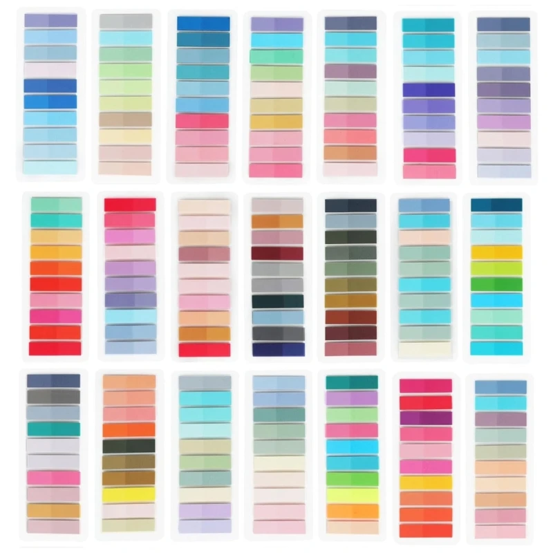 2000-4200 шт. многоцветные индексные вкладки с линейкой самоклеящиеся этикетки