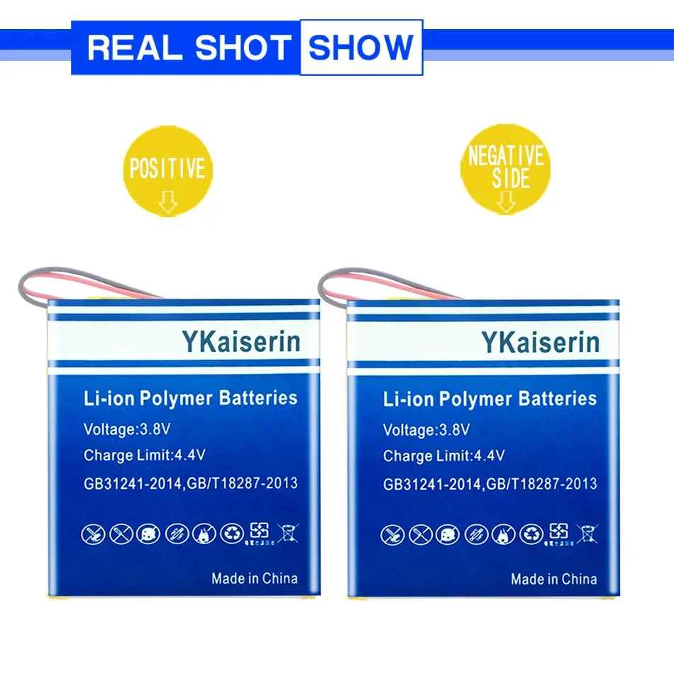 Запасная батарея ykaisсеребрин 3900 мАч для HIFIMAN HM-601 HM-603S HM-602