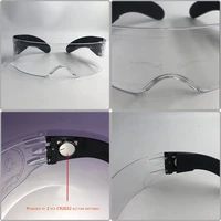 Различные светящиеся очки для вечеринок и фотосессий «а-ля киберпанк»#5