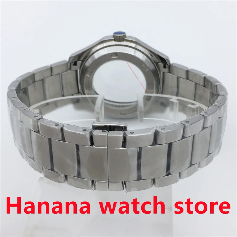 Квадратный корпус BLIGER 40 мм серебряный из нержавеющей стали сапфировое стекло