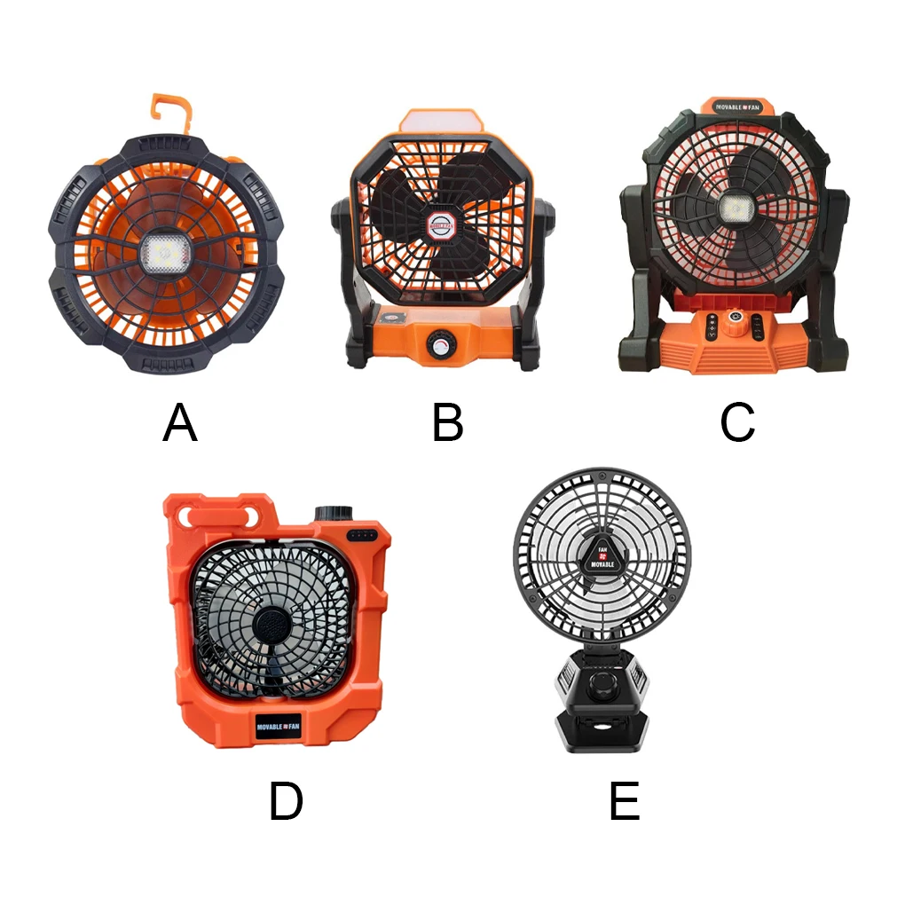 

Rechargeable Movable Adjustable Speed Lantern Electric Camping Fan With Led Night Lights Lighting Fans Outdoors Travel