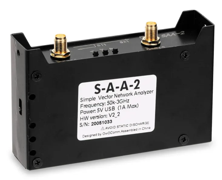 Сетевой анализатор 3G антенны 2 8-дюймовый дисплей Векторный SAA2-V2 VNA