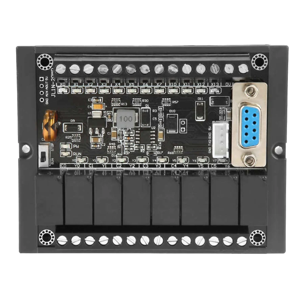 

Stepper Motor Controller PLC Programmable Controller Board FX1N 20MR Programmable Relay Delay Module Motor Regulator