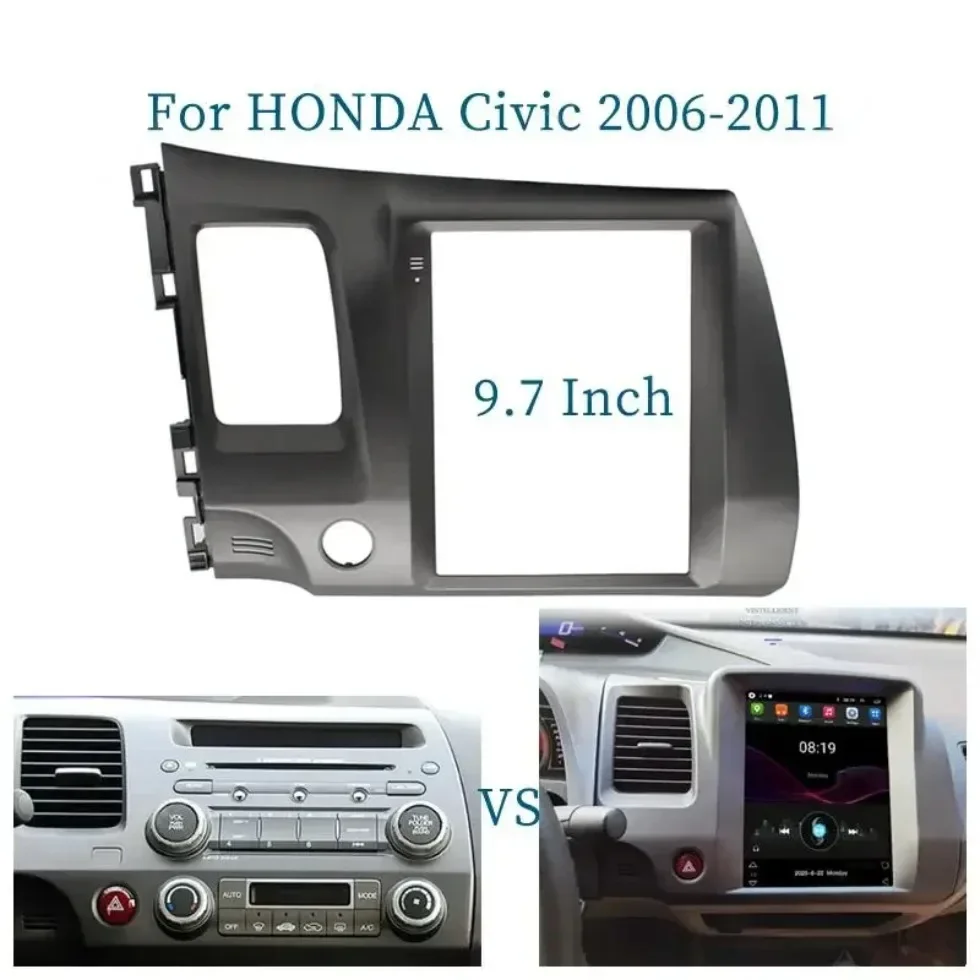 Автомобильный радиоприемник для Honda Civic 2006-2011 9 7 дюйма MP5 стереопанель рамка