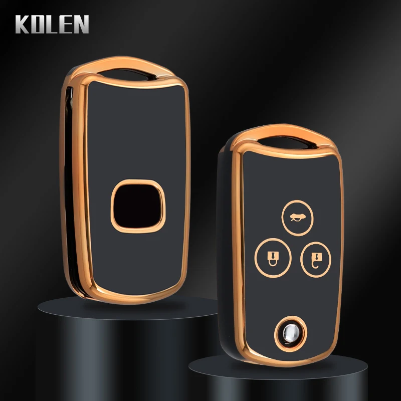 Новинка ТПУ чехол для автомобильного флип-ключа чехол для Honda Civic Fit Accord CRV HRV Jazz Odyssey для Acura TL TSX ZDX RSX CRZ 2 3 кнопки