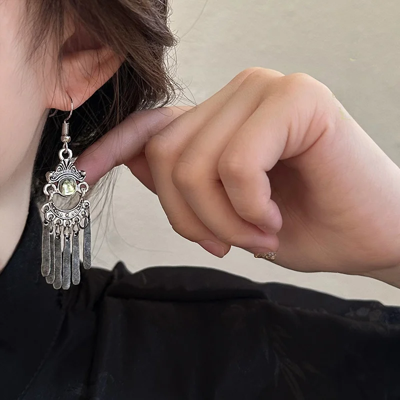 Новые высококачественные длинные серьги в китайском этническом стиле ретро