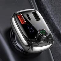 bluetooth 5 0 fm transmitter kit car handsfree audio mp3 player with pps qc3 0 qc4 0 5a fast charger automatic fm modulator