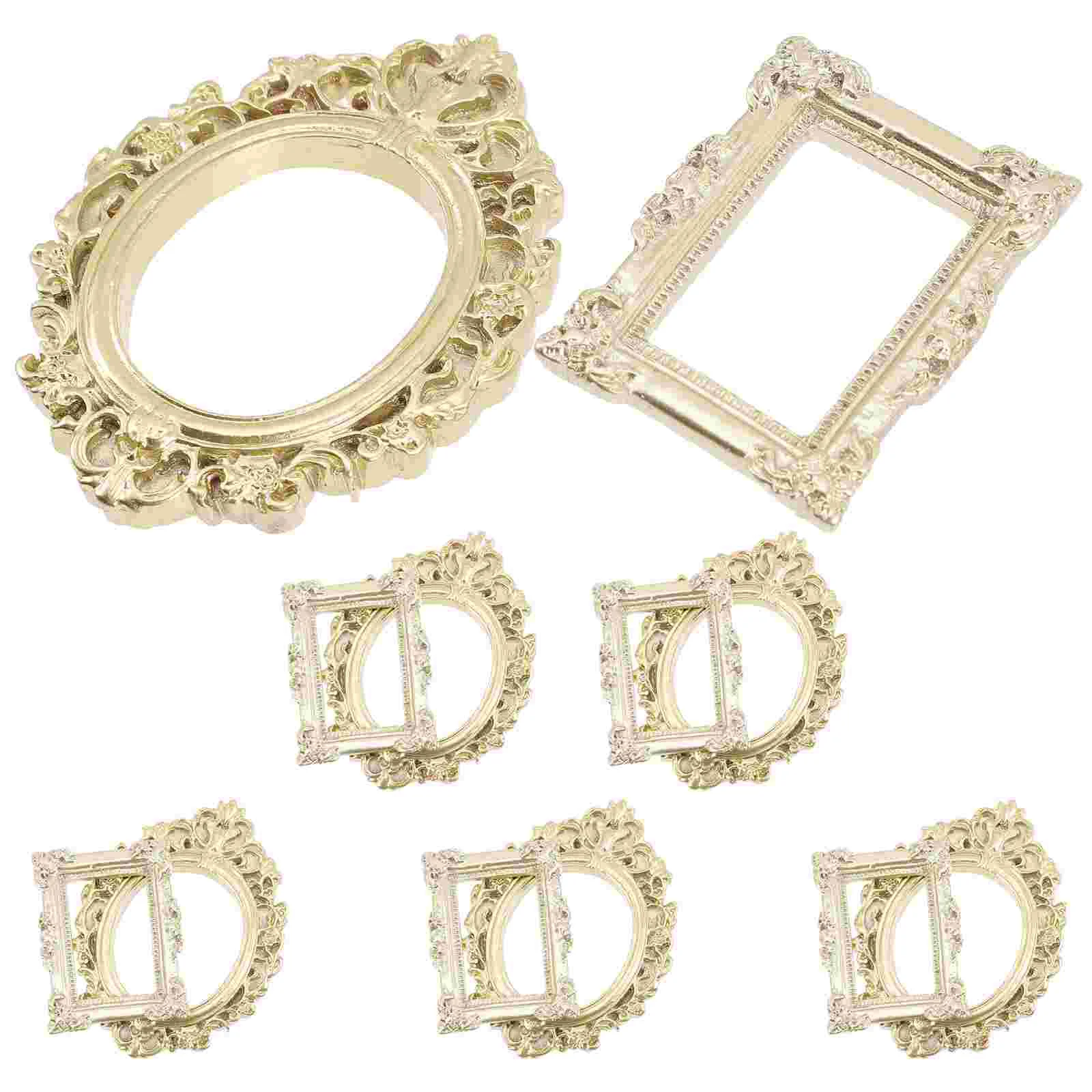 

Frame Photo Picture Frames Mini Vintage Miniature Holder Display Smallresin Diyplacehouse Props Crafts Wall Making Background