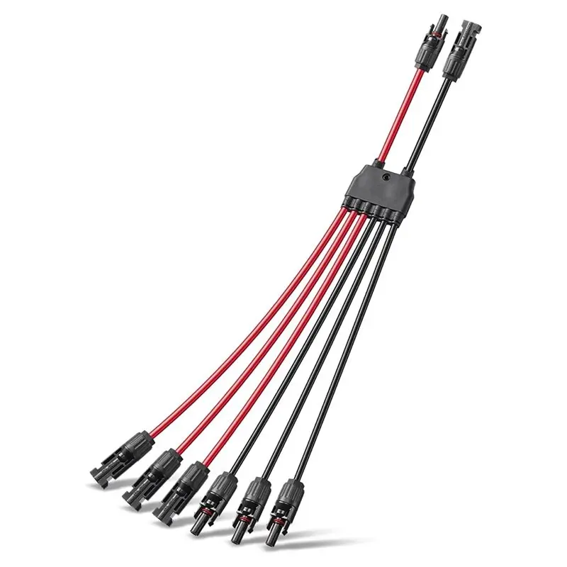 Фото MOPHE-Водонепроницаемая панель 10AWG Y-образный переходной кабель, солнечные параллельные разъемы, 2-3 батарей №1