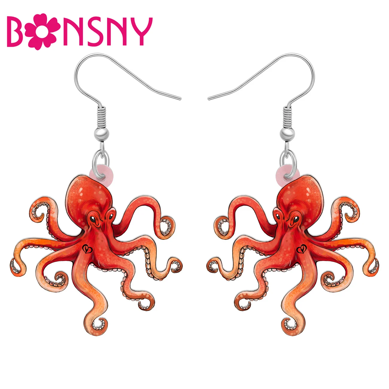 Женские акриловые серьги-подвески с длинными ногами