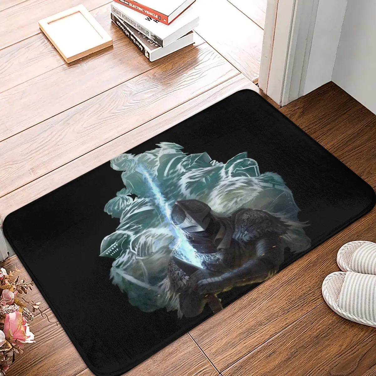 

Elden Ring Non-slip Doormat Tarnished Living Room Bedroom Mat Outdoor Carpet Flannel Pattern Decor