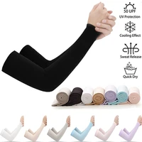 exposed thumb sportswear summer cooling basketball arm sleeves arm cover outdoor sport sun protection