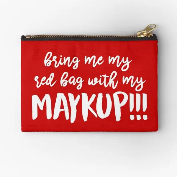 

Красная сумка с карманами на молнии Maykup, Упаковочная косметичка для носков, чистый карман для хранения монет, мужской маленький кошелек для ...