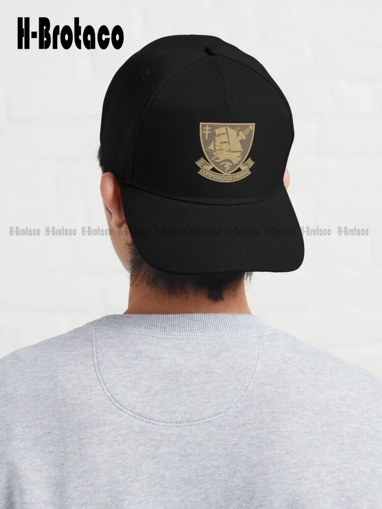 

French Commandos Marine Emblem Dad Hat Baseball Cap Men Hunting Camping Hiking Fishing Caps Adjustable Quick Dry Mesh Cap Unisex