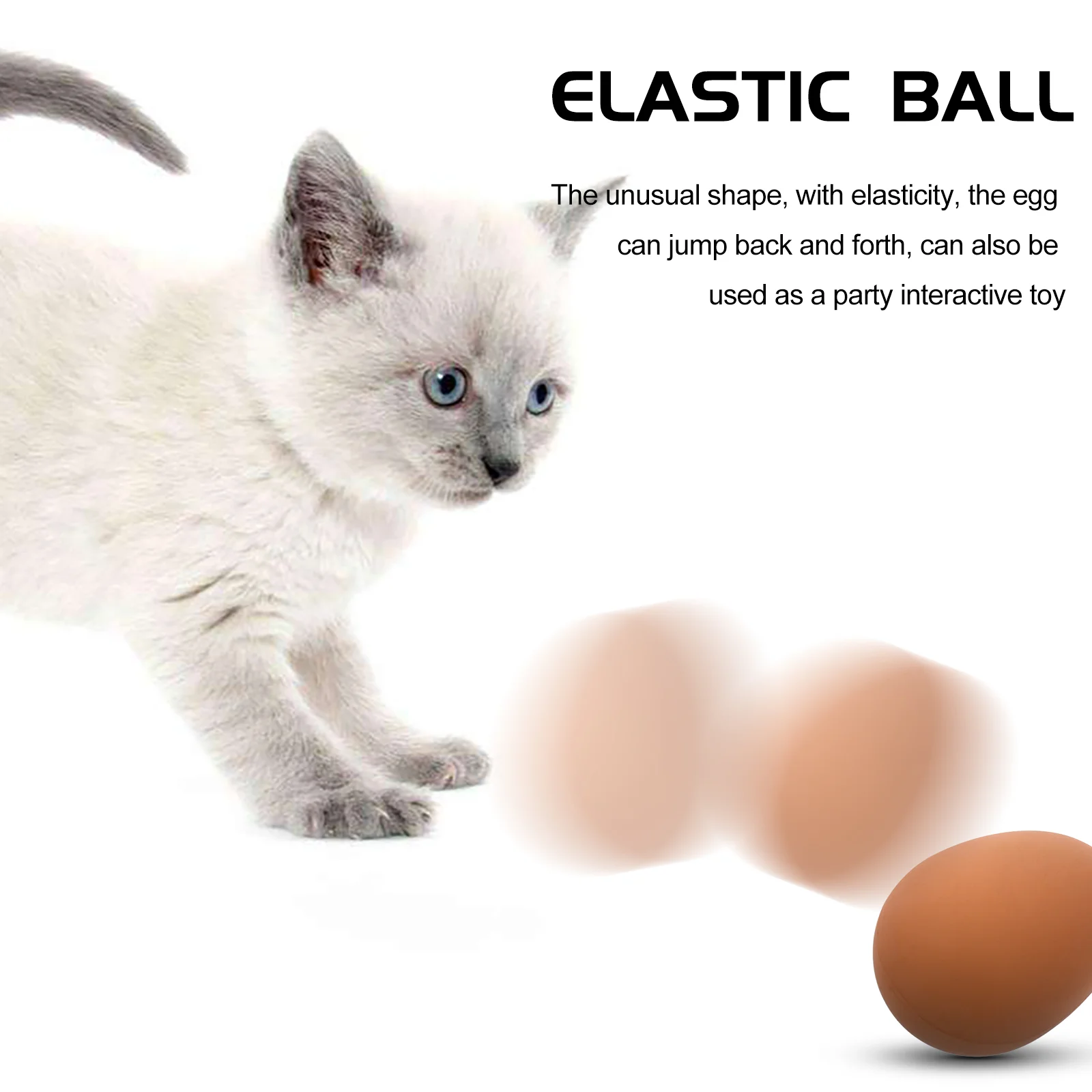 5 шт. имитация яиц писклявые жевательные шарики для собак плотные игрушки кусания