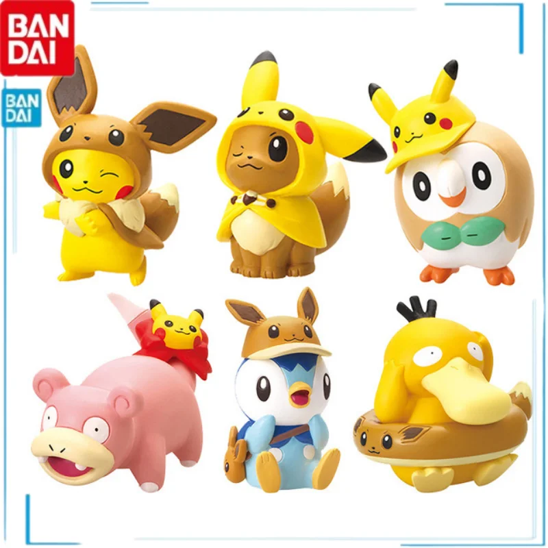 

BANDAI Anime Pokemon Pikachu Charizard Mew Gashapon Action Figures Model Trinket Genuine Anime Figures Collection Gifts