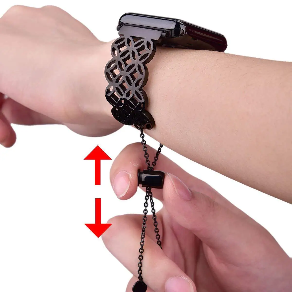 Ремешок из нержавеющей стали для Apple Watch 7 41 45 40 44 мм роскошный металлический