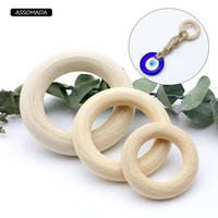 natural wood ring keychain for diy jewelry supplies round ring key chain keyrings handmade key accessories assomada