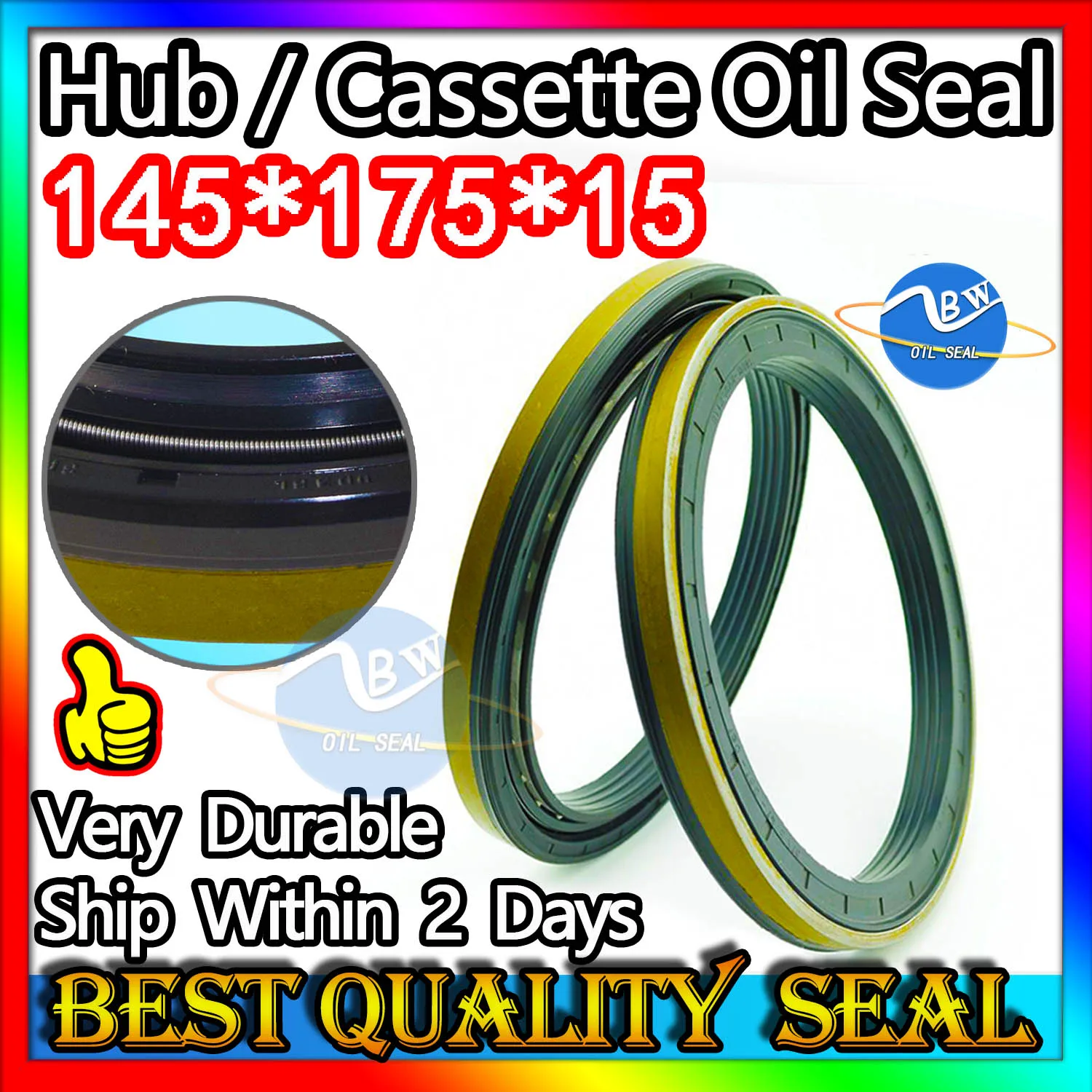 

Cassette Oil Seal 145*175*15 Hub Oil Sealing For Tractor Cat 145X175X15 Repair kit Nitrile NBR Nok Washer Skf Orginal Quality