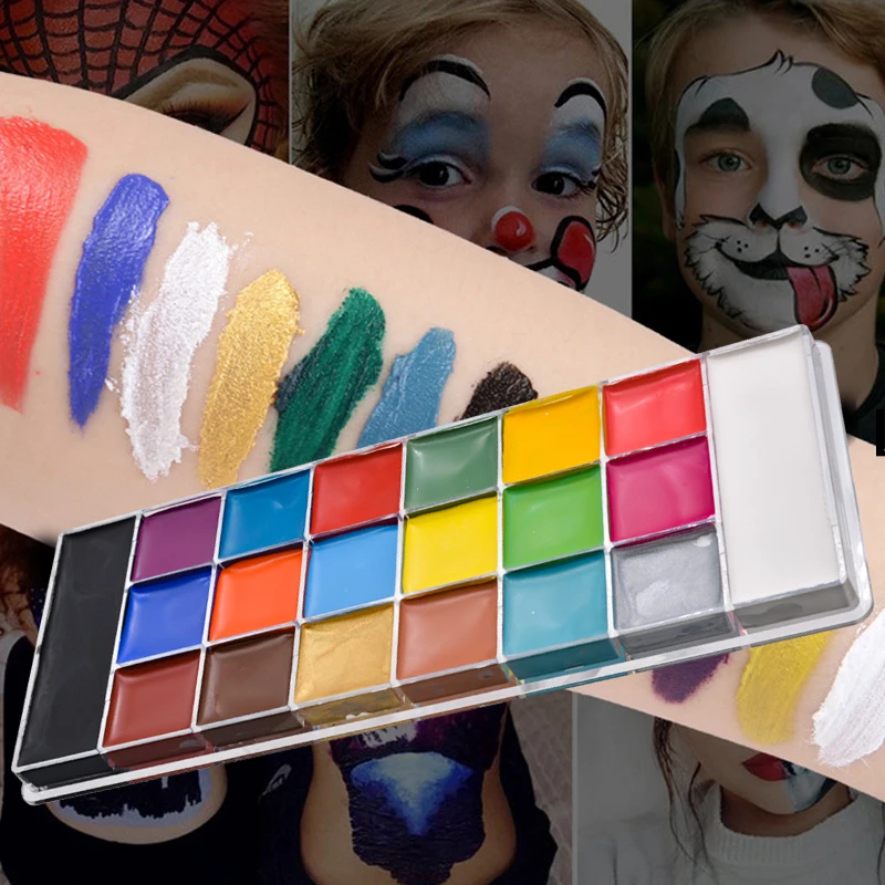 

20Colors Face Body Paint Halloween Party Fancy Body Art Makeup Pigment Body Painting Beauty MakeupTool cosplay makeup KIT