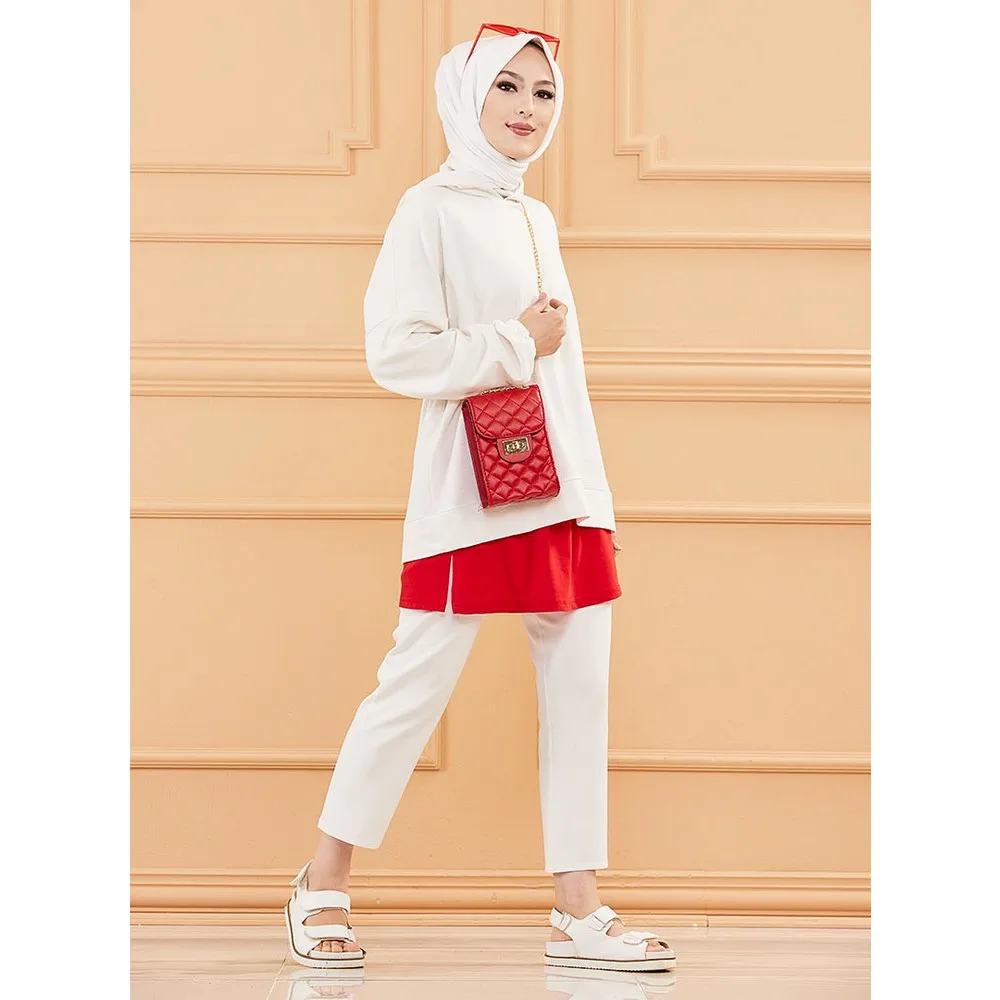 

Длинная юбка Dorlie Johns-красная-Dorlie