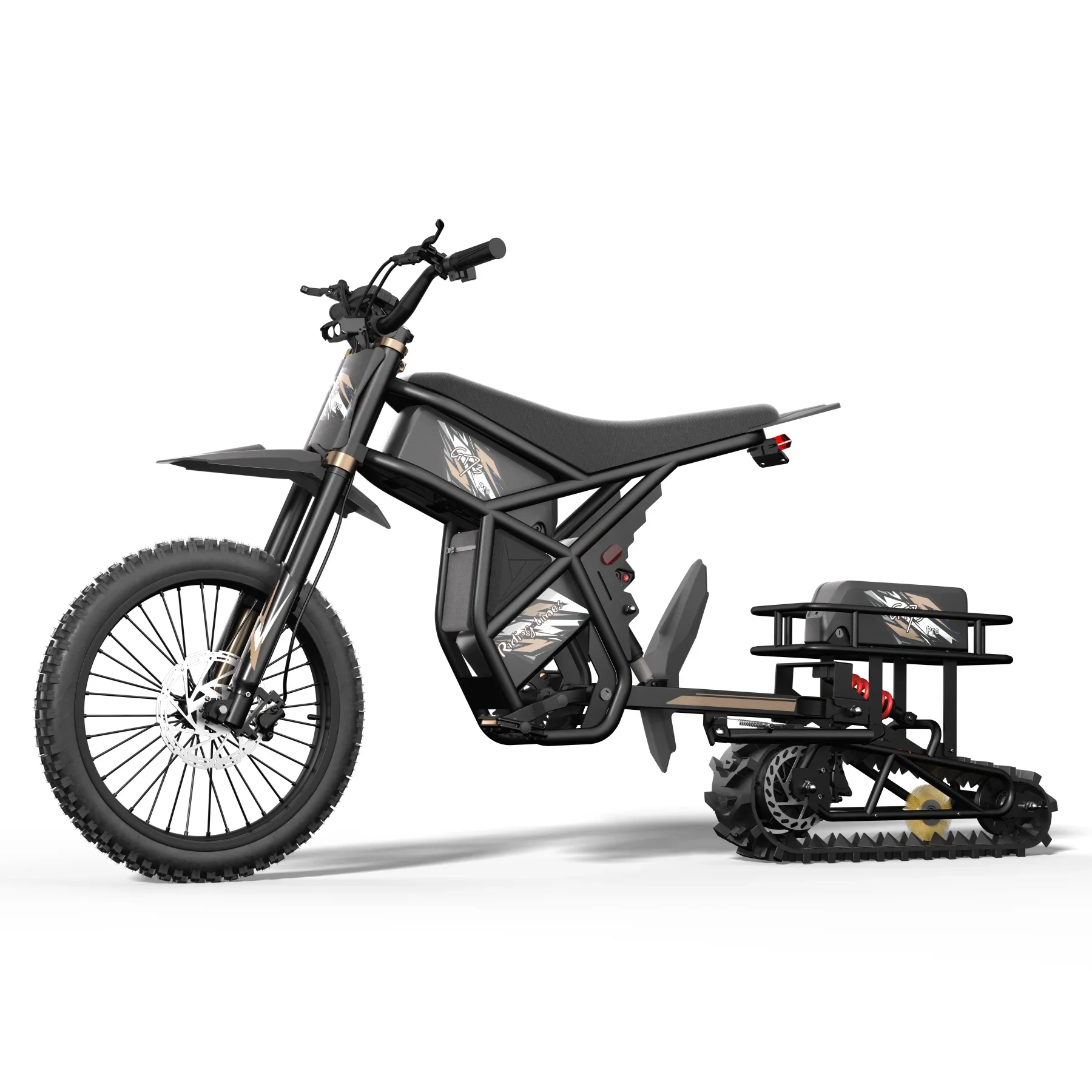 Фото Электрический мотоцикл Ridingtimes GR73 PRO/GT54 PRO: аксессуары для самостоятельной сборки, подходят для зимней езды по снегу №2