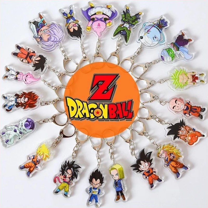 Двухслойная Акриловая подвеска из аниме Драконий жемчуг супер сайян Сон Гоку