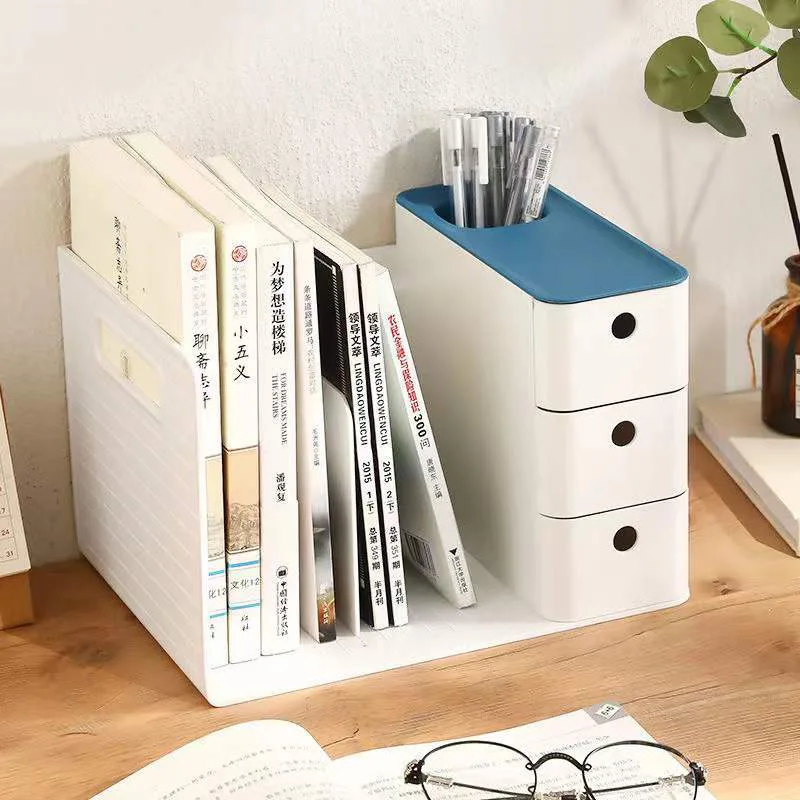 

office desk accessories Book File Storage Box Rack Drawer Desktop Stationery Organizer for School Office Supplies