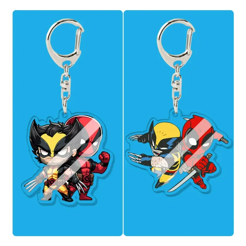 Новинка акриловый брелок Росомаха дэдпулс мультяшный аниме кулон в форме сумки