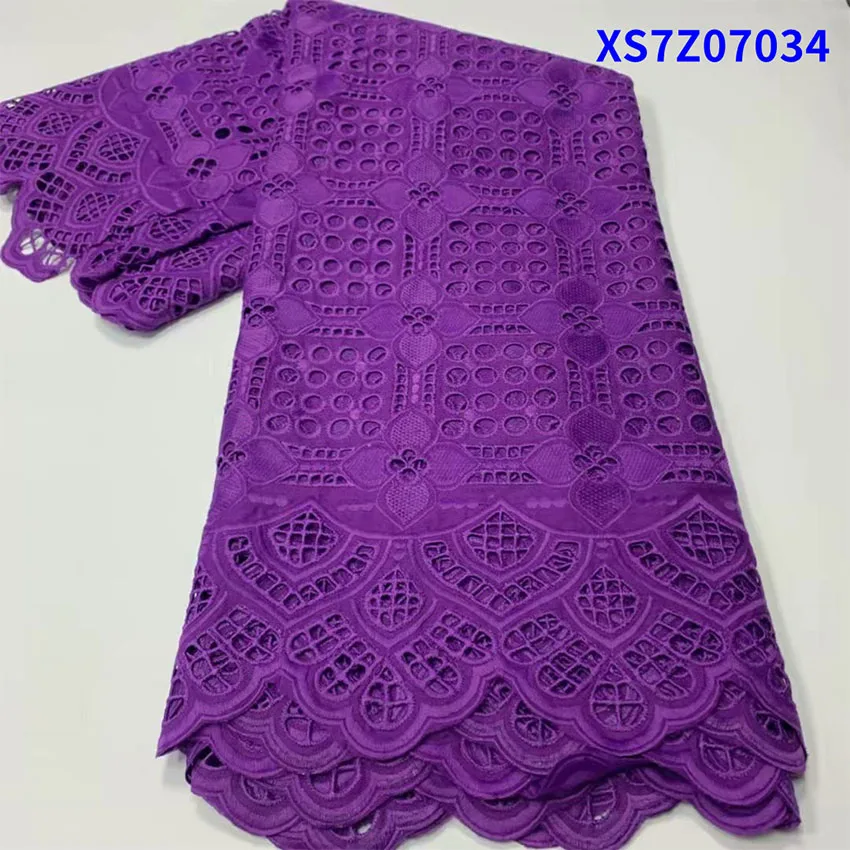 

Africa Original cotton edge printing 5 yards lace fabric XS7Z07034