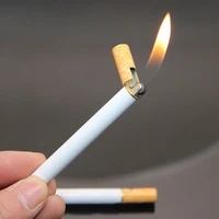 unusual man lighter cigarette shape butane torch light kitchen outdoor barbecue gadget funny lighter cute gift and free smoking