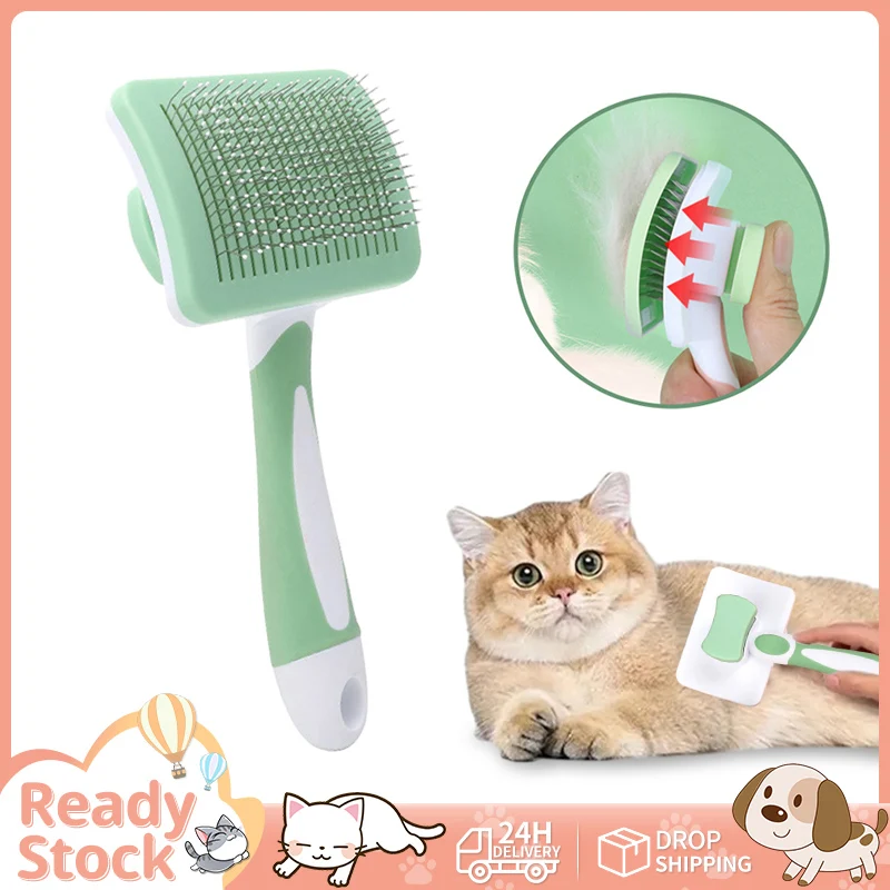 

Pet Hair Shedding Comb Dog Cat Brush Grooming Long Hair Indoor Cats Brush Hair Remover Cleaning Beauty Slicker Pet Supplies