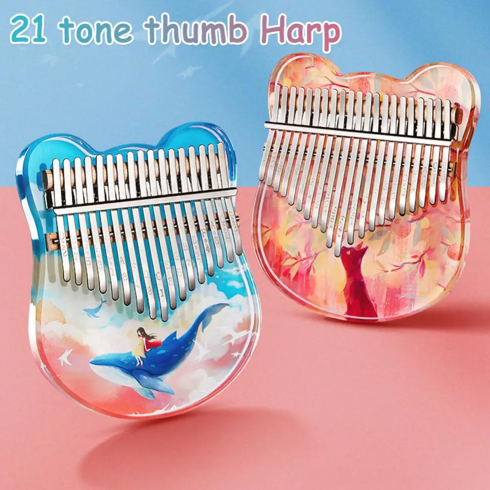 

Kimi Kalimba большой палец пианино 17 клавиш, портативный Mbira палец пианино подарки для детей и взрослых начинающих музыкальный инструмент подаро...