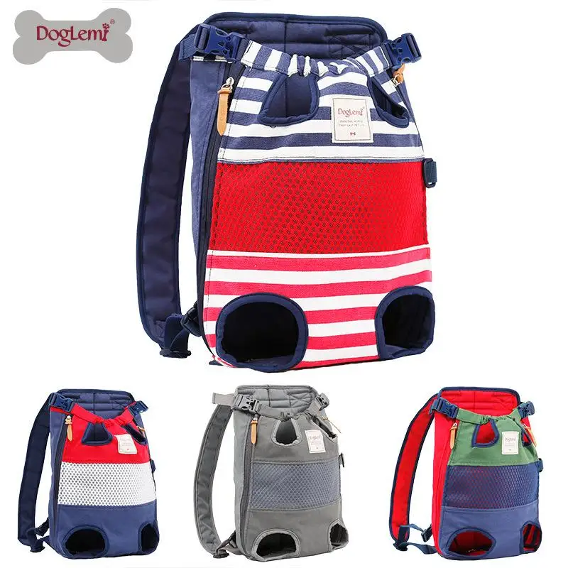

Fashion Breathable Pet Backpack Dog Outdoor Travel Mesh Double Shoulder Strap Tote Bag Portable Pet Sling Pet Supplies