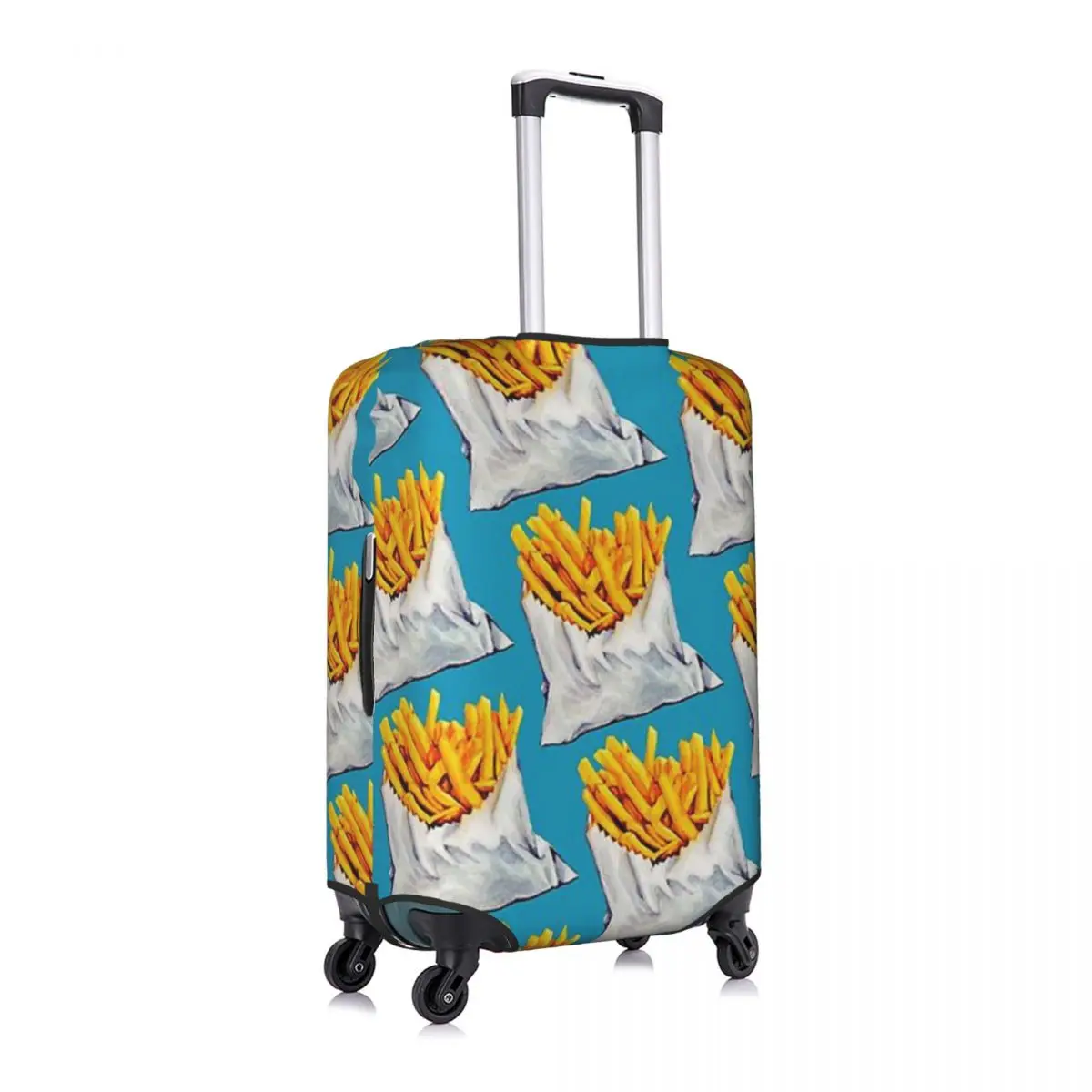 

French Fries Luggage Cover Spandex Suitcase Protector Fits 19-21 Inch