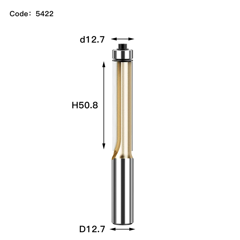 HUHAO Твердосплавные фрезы для обрезки заподлицо 1/2