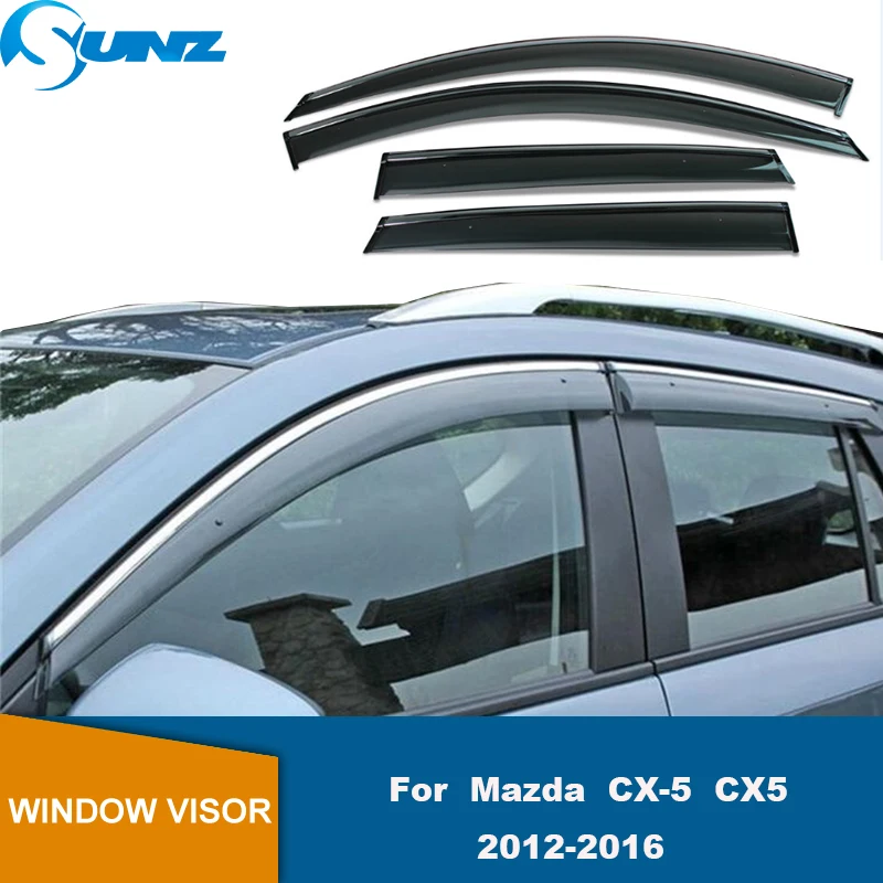 

Window Deflectors For Mazda CX-5 CX5 2012 2013 2014 2015 2016 Door Visor Vent Shades Sun Rain Deflector Guard Awnings&Shelters
