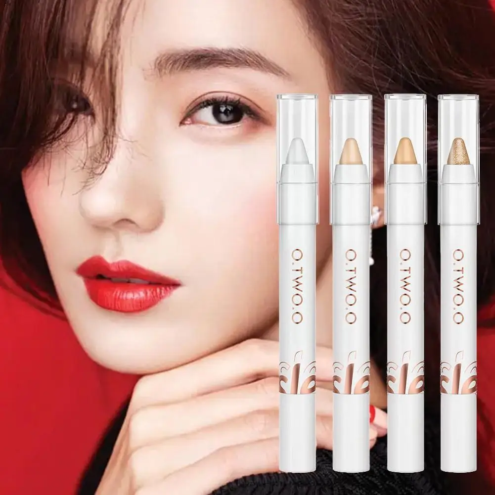 

White Eyeliner Glitter Eyeshadow Stick Eyeliner Pen Silkworm Matte Green Shiny Black Blue Silver Pen Liner Eye Makeup Brigh S4L5