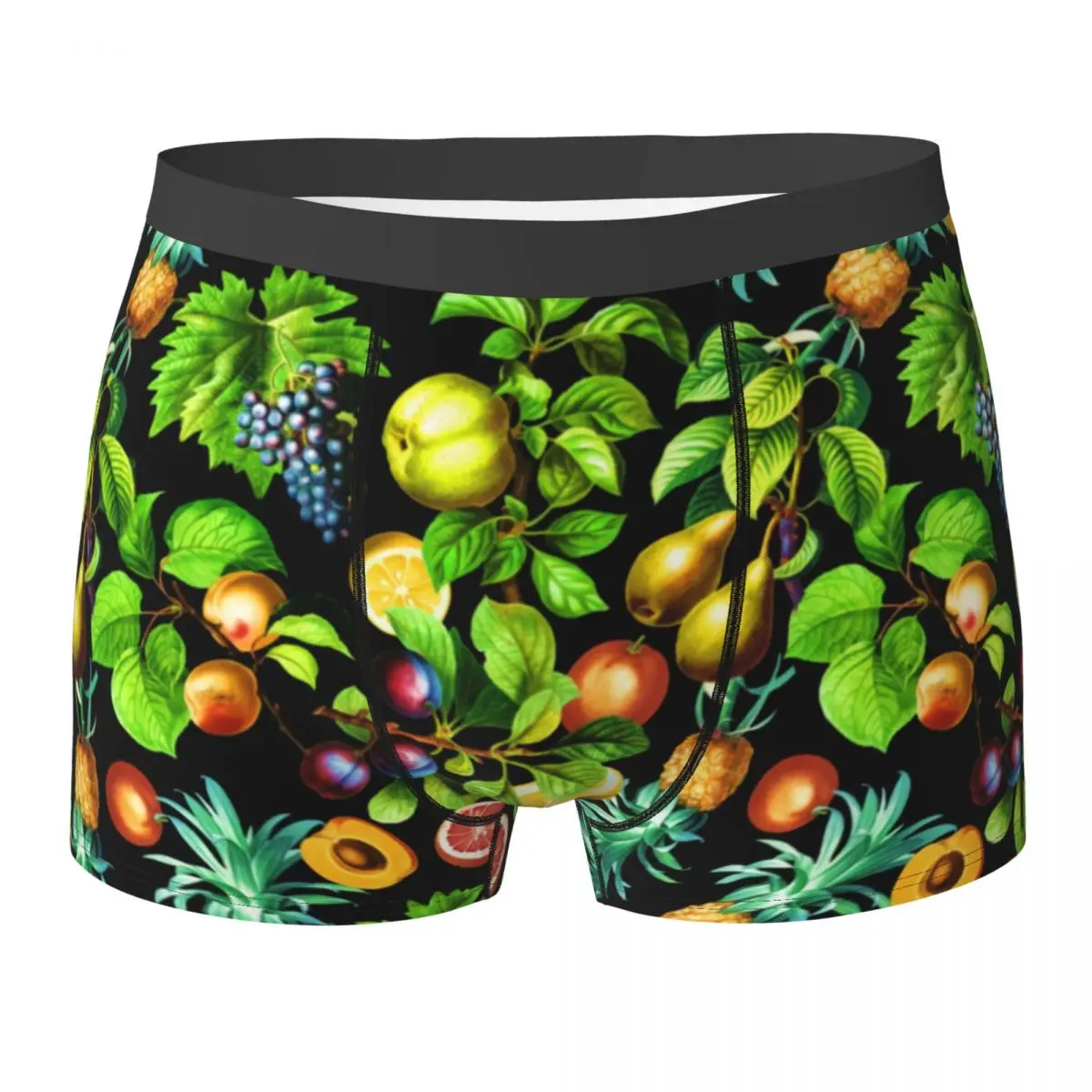 

Tropical Fruit Underwear Vegetarian Lemon Print Man Boxer Brief Classic Boxer Shorts Hot Custom Plus Size Panties