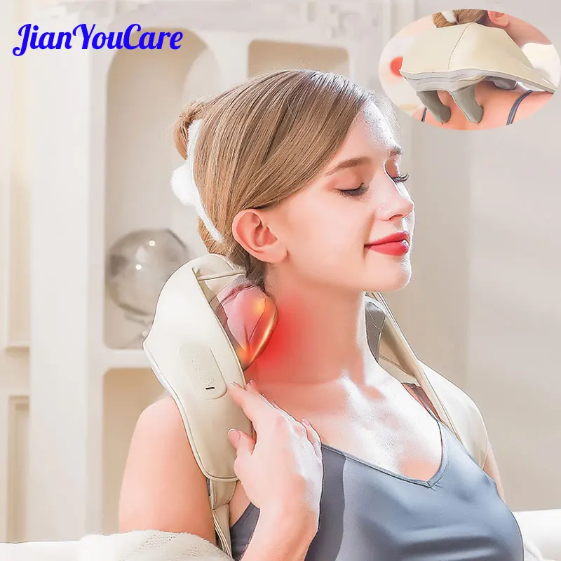 JianYouCare шейный массажер для спины на шее и плечах masajeador ...