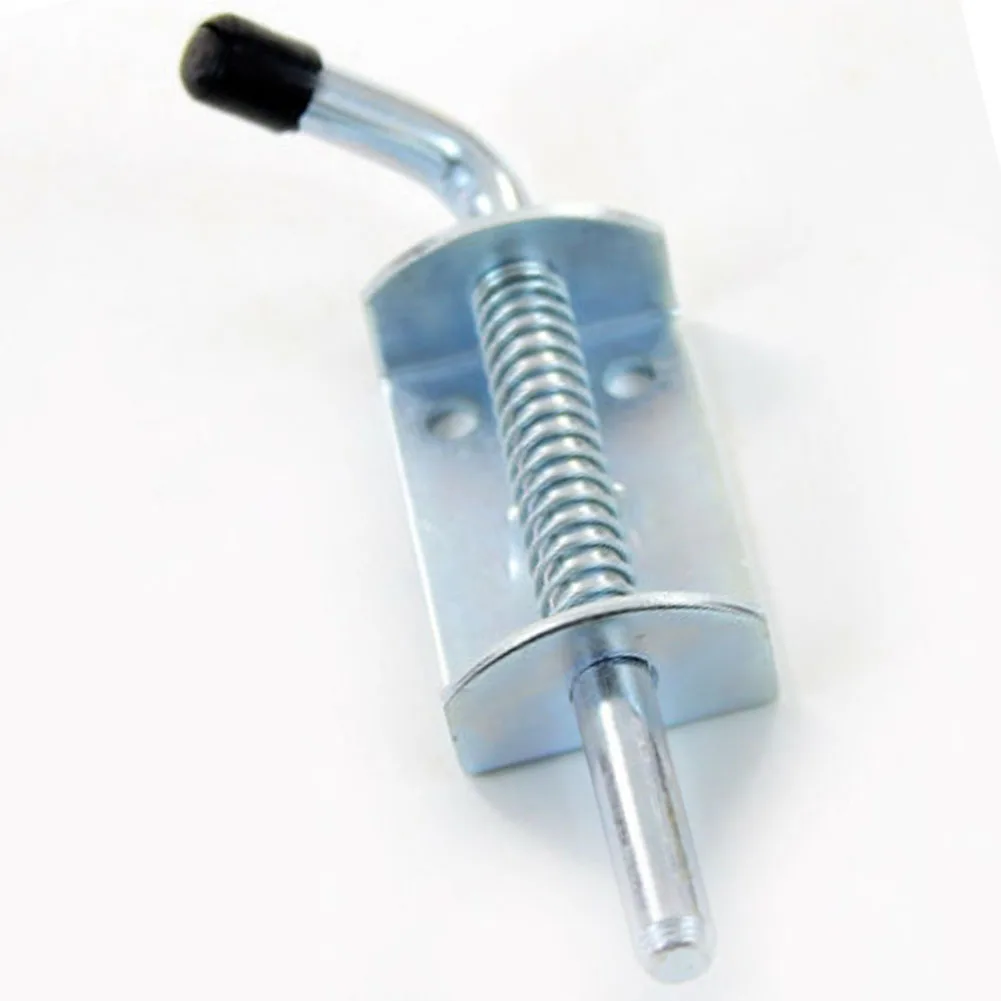 

Stainless Steel Bolt Latch Loaded Metal Security Barrel Bolt Latch 128mm Silver Tone Spring Latches Home Decoration Part