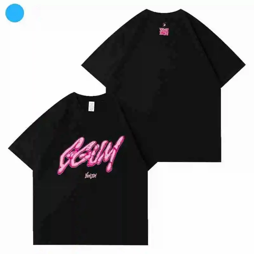 2024 Kpop корейские трендовые звезды в том же стиле D/GGUM-Txt футболка для фанатов женщин